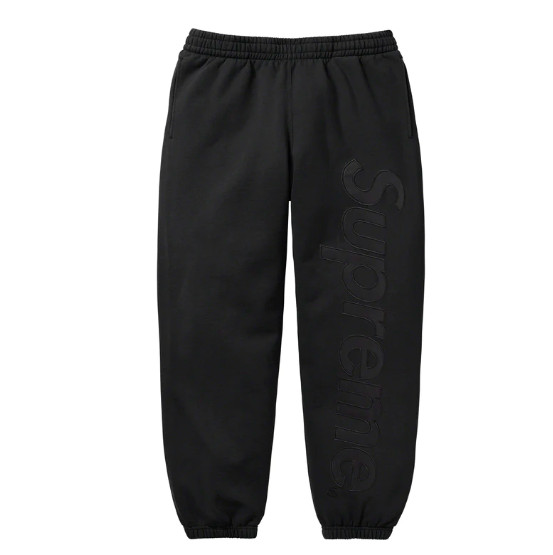 SUPREME FW SATIN APPLIQUE SWEATPANT STITCHED LOGO S XXL NEW   eBay