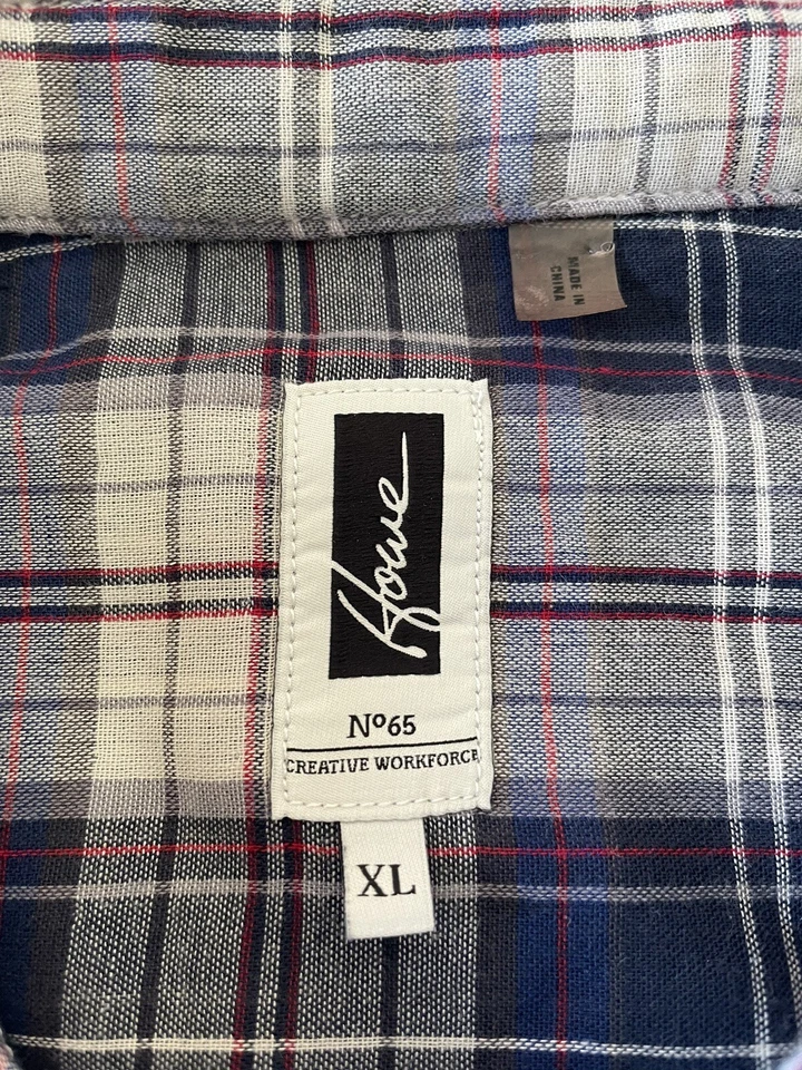 Howe Creative Workforce Long Sleeve Button Up Collared Shirt Blue Size XL GUC - Image 4 of 4