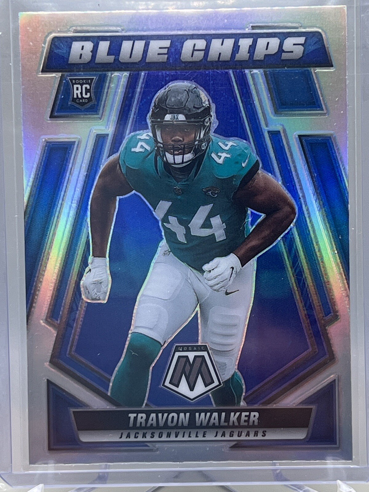 TRAVON WALKER 2022 Panini Mosaic Blue Chips Silver Prizm #BC-15 Rookie RC