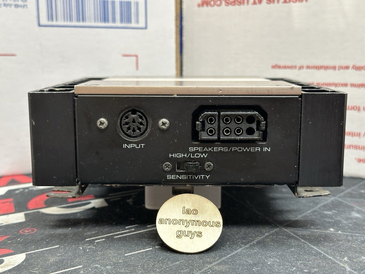 KENWOOD # KAC-7200 Amplifier w/ DIN cable Vintage Old School SQ 
