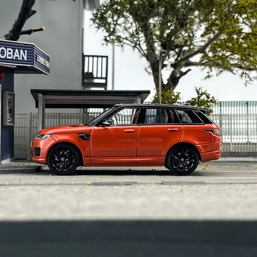 WHELART 1/64 Scale Land Rover Range Rover Sport 2018 Orange Diecast Car Model - Picture 3 of 5