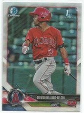 Drevian Williams-Nelson LA Angels 2018 Bowman Chrome Draft 1st Bowman Refractor