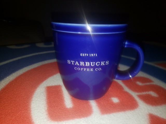 starbucks cobalt blue coffee mug