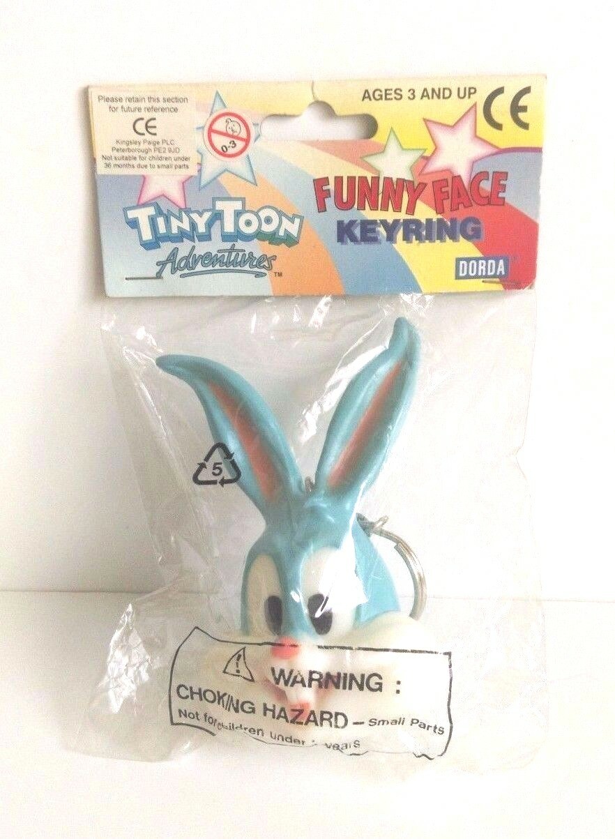 Looney Tunes Tiny Toon Adventures Buster Bunny Funny Face Keyring