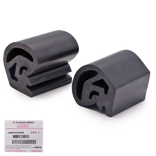 Fits Mitsubishi L200 Strada 96 05 Side Hood Bonnet Bumper Rubber Damper Hood - Picture 3 of 8