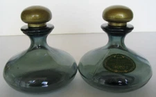 VTG 1964 Avon 2 Captain's Choice After Shave Lotion 8 oz. Green BOTTLES EMPTY