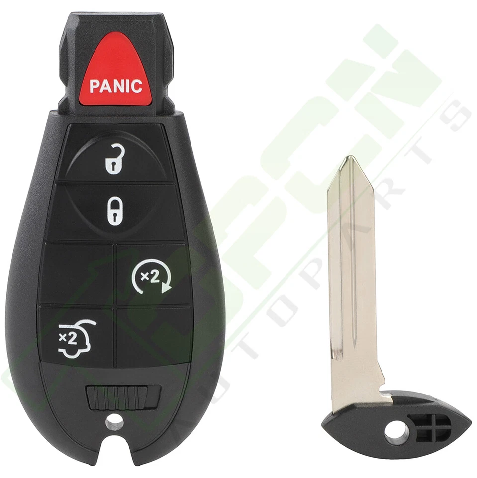 2 para Jeep Grand Cherokee 2008-2010 entrada sin llave mando a distancia coche llavero Foto 2 de 4