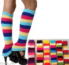 Super Soft 4 Color Chenille Dance/Exercise Knit Leg Warmers Boot Cuff Socks