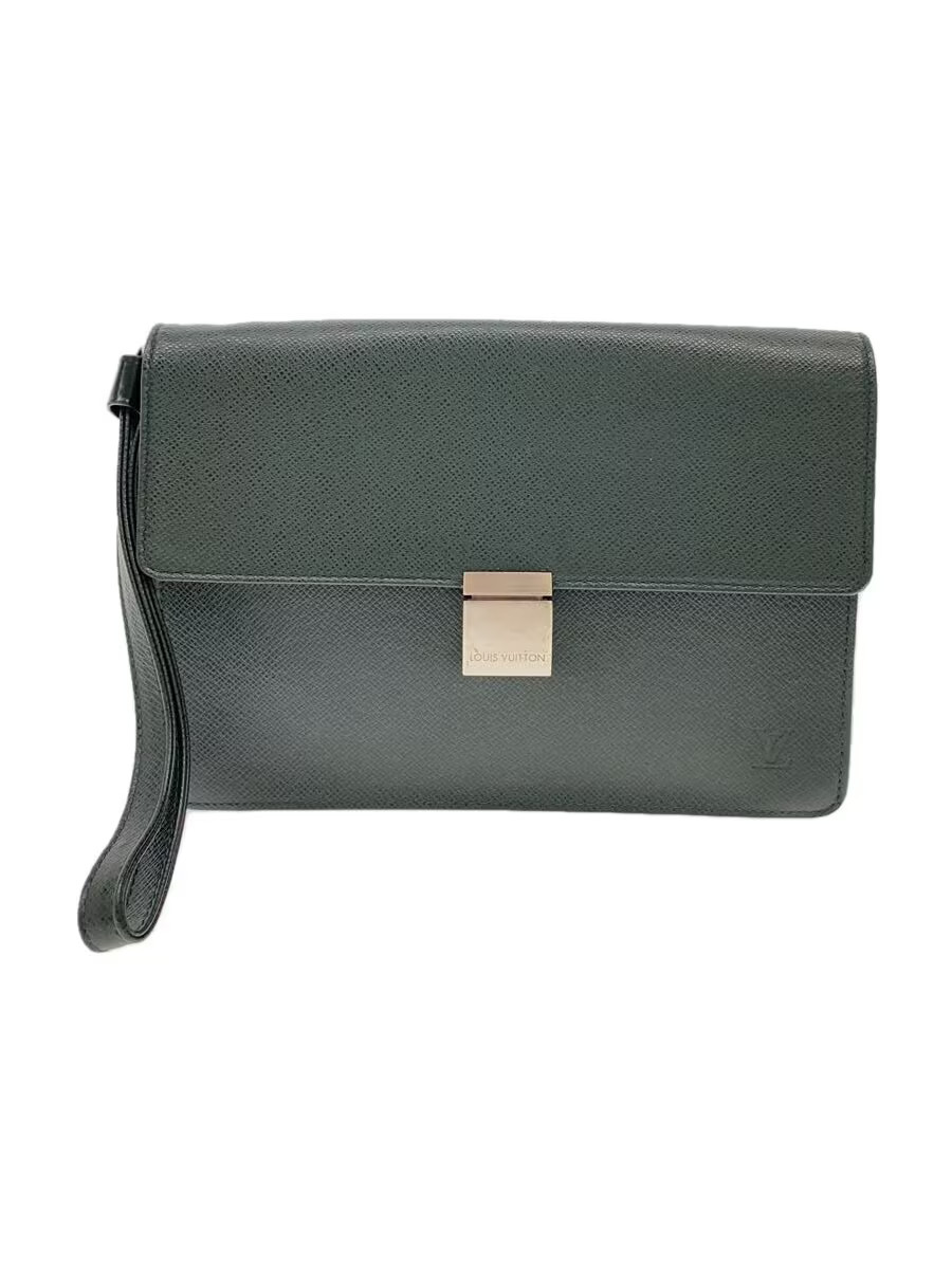 Louis Vuitton Selenga Taiga Green Leather Crossbody Bag