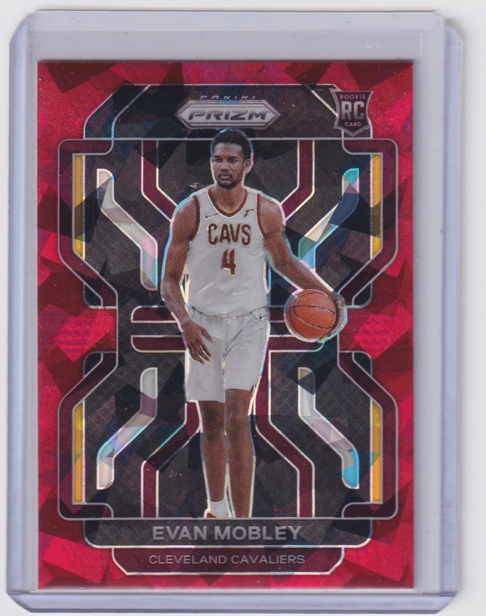 Evan Mobley Panini Prizm Red Cracked Ice Rookie 2021-2022 #325