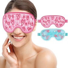 2 Pcs Reusable Cooling Eye Mask Cold Eye Compress Mask for Puffy Eyes