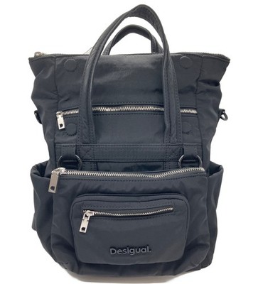 Desigual Voyager Backpack Black Nylon Men Rucksack 24SAXY23