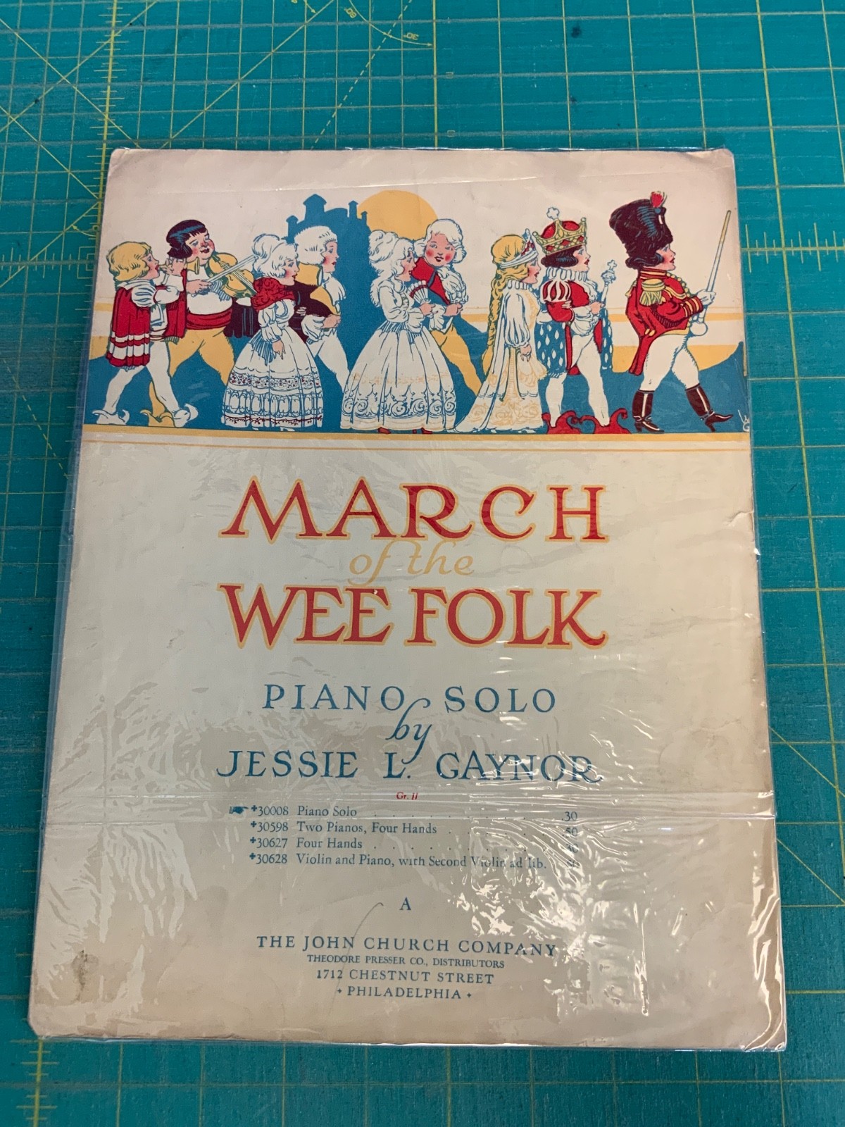 March Of The Wee Folk Vintage Sheet Music 1914 Piano Solo By Jessie L. Gaynor