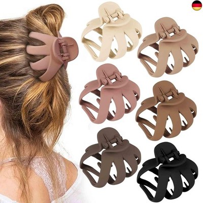 Blooms 6 Stück Octopus Haarklammer Haarspangen Damen, Haarklammern Groß R