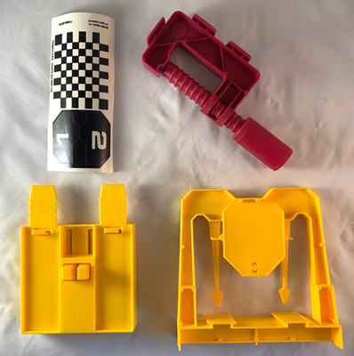 Hot Wheels Dual Track Start Gate Finish Line C Clamp and Stickers  Vintage