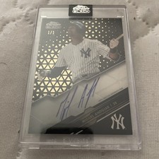 MIGUEL ANDUJAR 2020 Topps Chrome Black SUPERFRACTOR AUTO;TRUE 1/1;ENCASED;PADRES