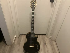 ESP LTD EC-1000 Deluxe Electric Guitar - Vintage Black (Made in Korea) w/ EMGs