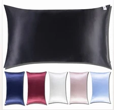 100% Pure Mulberry Silk Pillowcase - 22 Momme, Hypoallergenic KING SIZE