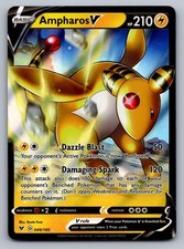 Ampharos V Holo Ultra Rare SWSH04: Vivid Voltage 049/185 NM