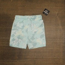 Hurley Boys Mesh Lined Swim Trunks Shorts Aqua Blue 4T