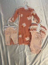 Brand New Baby Girl Layette Sleeper Outfit 9-piece Set Carter s Size Newborn