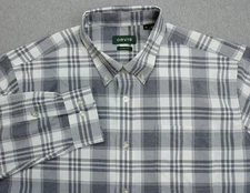 Orvis Shirt Mens XL Plaid Ultra Light Active Fit Button Down