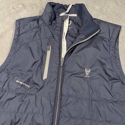 Zero Restriction Vest Mens Medium Blue Golf Z625 Primaloft Wilshire Country Club