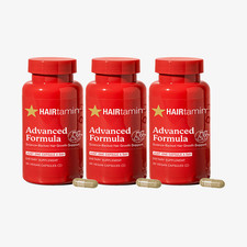 HAIRtamin advanced formula 90 Vegan Kapseln 3 pack 3 month - Aus den USA