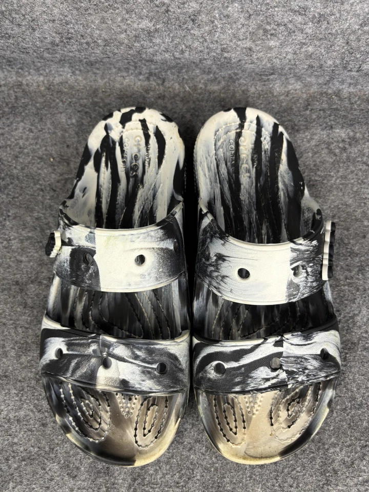 Crocs Classic Slide Shoes Womens Size 8 Mens Size 6 Comfort Sandals Marble - Image 3 of 4