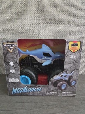 Monster Jam 2024 Official Megalodon Monster Truck 1:24 Lights Sound Spin Master