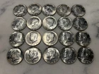 20 Kennedy 1968 D Half Dollars 40% Silver Very Good Condition # 35