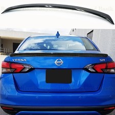 For 2020-22 23 2025 Nissan Versa Sedan Oe Factory Style Lip Spoiler Gloss Black