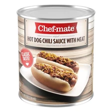 Chef-mate Hot Dog Canned Chili Sauce with Meat, Ready 6.75 Pound (Pack of 1) 
