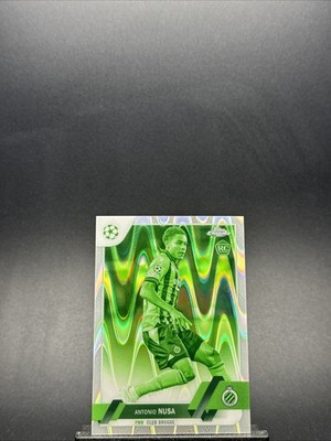 2022-23 Topps Chrome UEFA CL Antonio Nusa Night Vision Raywave Refractor 150/225