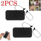 2Pack Reading Glasses Nose Clip Ultra Thin Optics Presbyopic +2.0 +2.5 NEW
