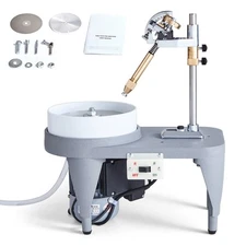 Gem Faceting Machine Rock Jewelry Polisher 2800RPM High Power Low Noise