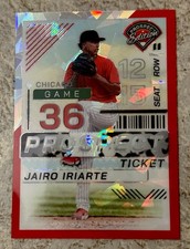 2024 Panini Prospect Edition - Jairo Iriarte #176 Red Ice Prizm (RC) White Sox