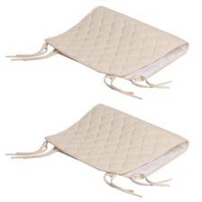 Waterproof Quilted Sheet Saver Cover Made with Organic Cotton Top Layer, Natu...