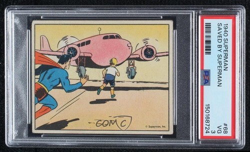 1940 Gum Inc Superman #68 Saved By Superman