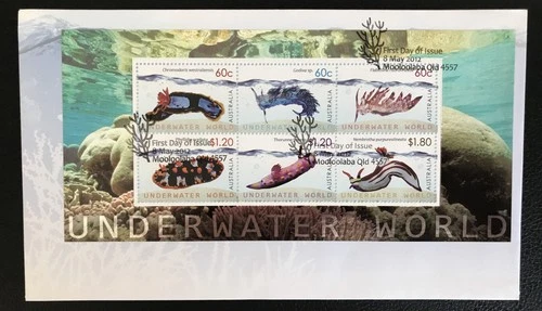 AUSTRALIA - 2012 UNDERWATER WORLD- NUDIBRANCHS FDC SG 3781-3786