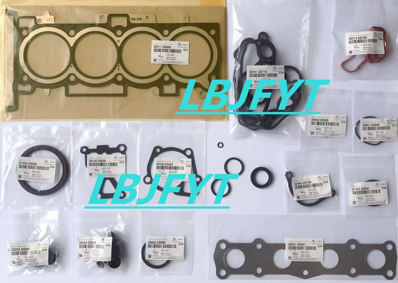 GASKET KIT-ENGINE OVERHAUL Fits for Santa Fe Sonata Optima Sportage 2.0L Turbo