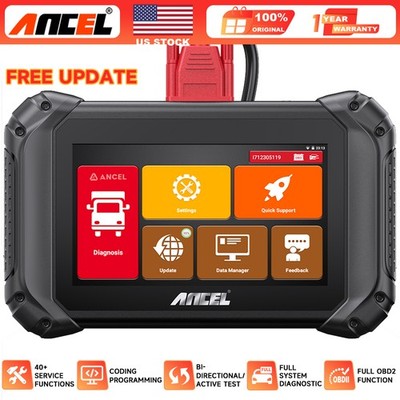 ANCEL V5 HD 12V/24V Heavy Duty Truck OBD Diagnostic Tool OBD2 All System Scanner
