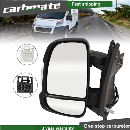 Driver Left Side For 2010-2024 RAM Promaster 1500 2500 3500 Power heated Mirror
