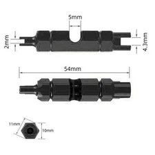 Valve Core Tool Cycling Trips Aluminum Alloy Construction Secure Grip Grooves