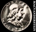 1955 Franklin Half Dollar- Silver- Choice Gem Proof Luster- No Reserve #J9365
