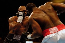 Danny Williams white trunks and Mike Tyson black trunks fights eac 2004 Photo 79