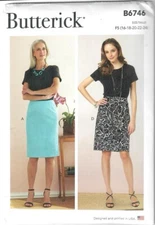 Butterick Skirt Pattern B6746 Uncut | Size F5 (16-24)