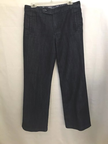 Chicos dehnbare blaue Jeans dunkle Waschung Damen Gr. 1 Medium Rise 31" gerades Bein - Bild 4 von 13