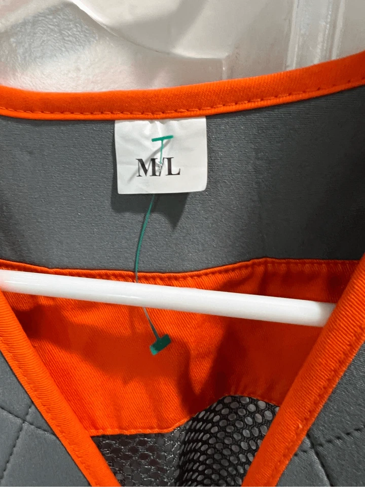 Champion Shooting Gear Vest Mens Size Medium Grey Orange Sporting Clays Trap - Image 4 of 4