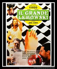 THE BIG LEBOWSKI 🎬 Coen Brothers Italian 2SH Vintage Movie Poster Original 1998